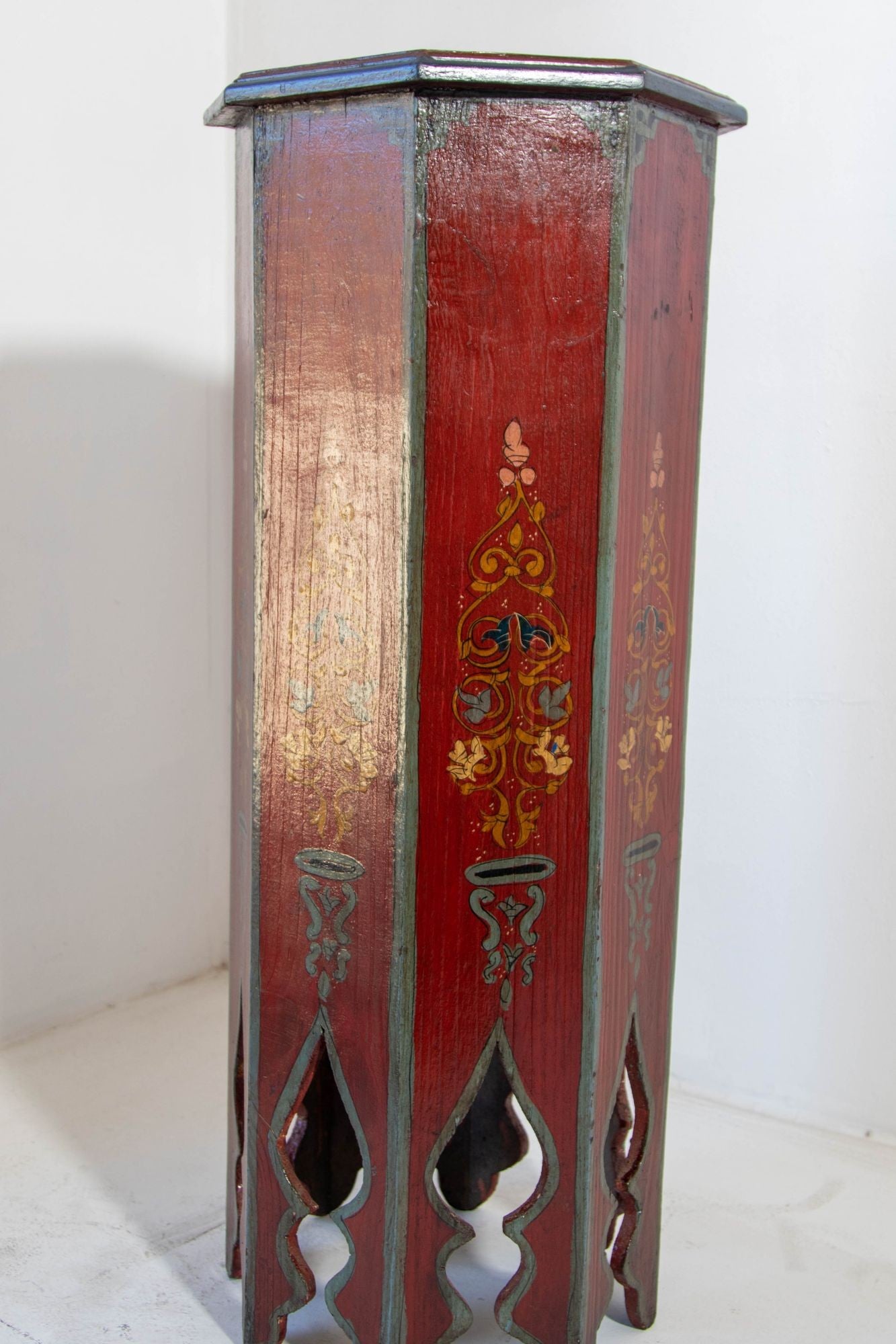 Moroccan Moorish Pedestal Octagonal Table 1960s