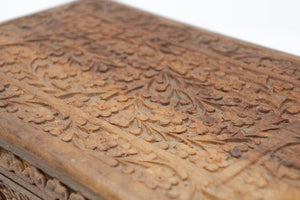 Anglo Raj Hand Carved Wooden Decorative Jewelry Box