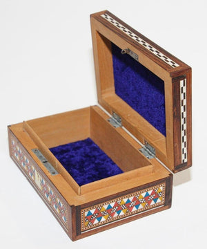 Middle Eastern Mosaic Moorish Box Inlaid