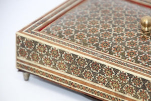 Moorish Decorative Sadeli Micro Mosaic Inlaid Jewelry Box