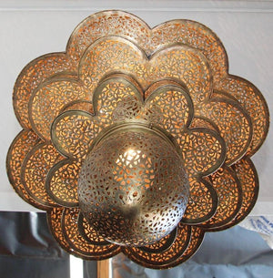 Moroccan Moorish Alhambra Brass Chandelier
