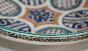 Moroccan Ceramic Tajine from Fez