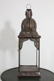 Moroccan Lantern in Metal and Clear Glass