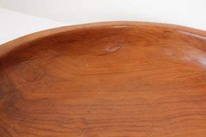 Large Vintage Hand Hewn Organic Teak Bowl