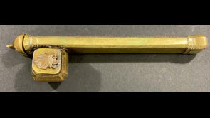 Moorish Brass Inkwell Qalamdan, 19th Century