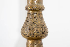 Antique 19th Century Brass Islamic Middle Eastern Persian Floor Lamp