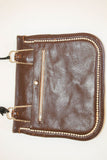 Collectible Vintage Hand-tooled Leather African Berber Tribal Moroccan Bag 1960's