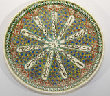 Kutahya Hand Painted Islamic Turkish Decorative Plate 1950's