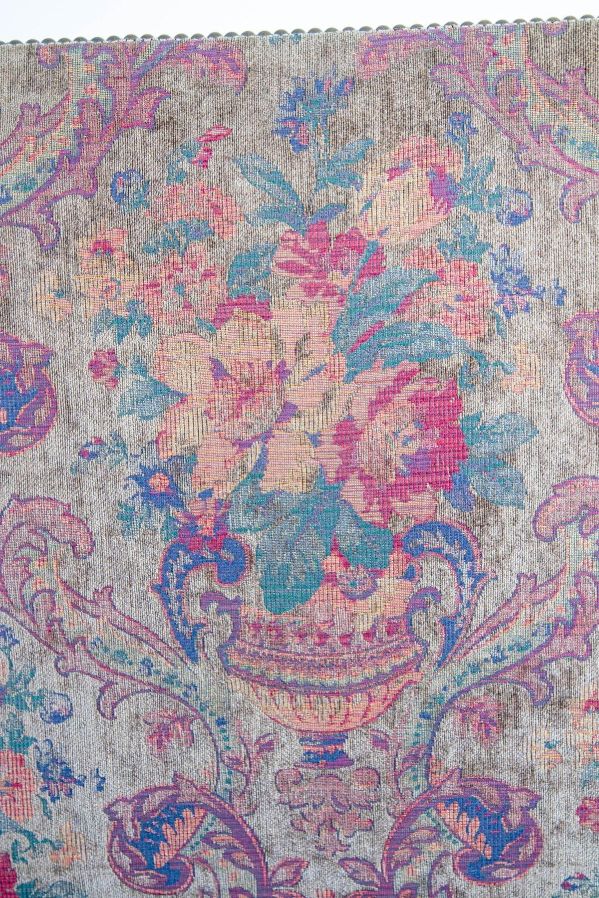 French Baroque Walnut Armchairs with Aubusson Upholstery, Circa 1930 — detail view 14