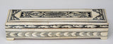 Moorish Islamic Mughal Raj Decorative Vizagapatam Carved Bone Jewelry Box India