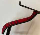 Jacques Adnet Valet Leather Wrapped with Original Tartan Plaid