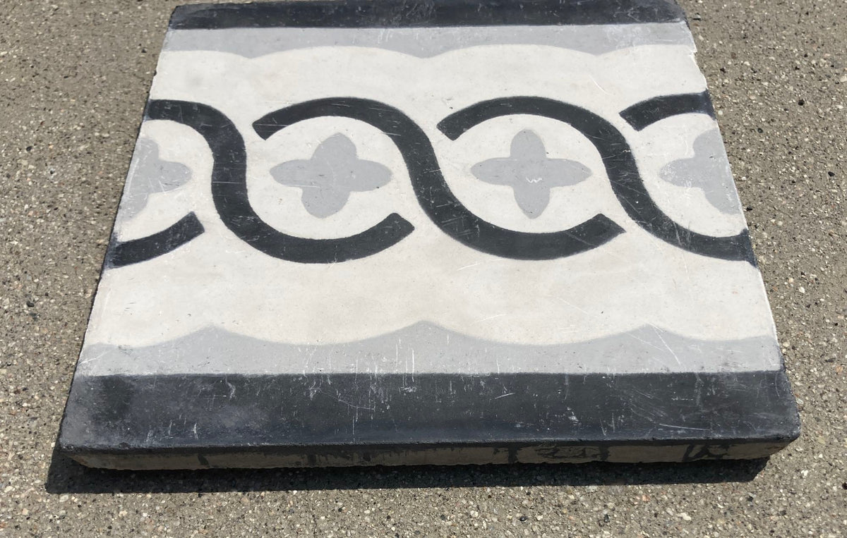 Moroccan Encaustic Cement Tile Sample with Modern Design