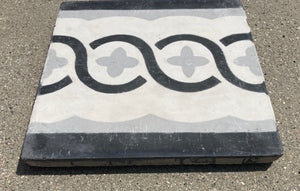 Moroccan Encaustic Cement Tile Sample with Modern Design