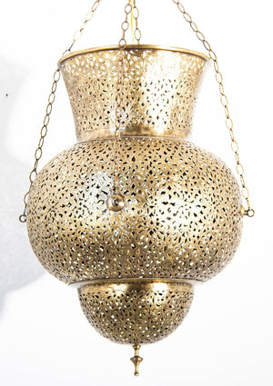 Moroccan Brass Chandelier Pendant Light Fixture Granada Moorish Style