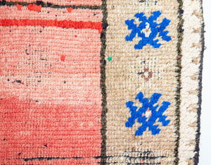 Moroccan Vintage Hand-Woven Boujad Berber Rug, circa 1960