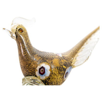 Italian Murano Art Glass Pheasant Bird Sculpture 1960s — additional view 6