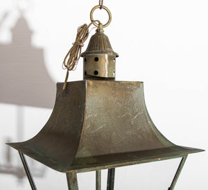Verdigris Copper Brass Hanging Hall Lantern