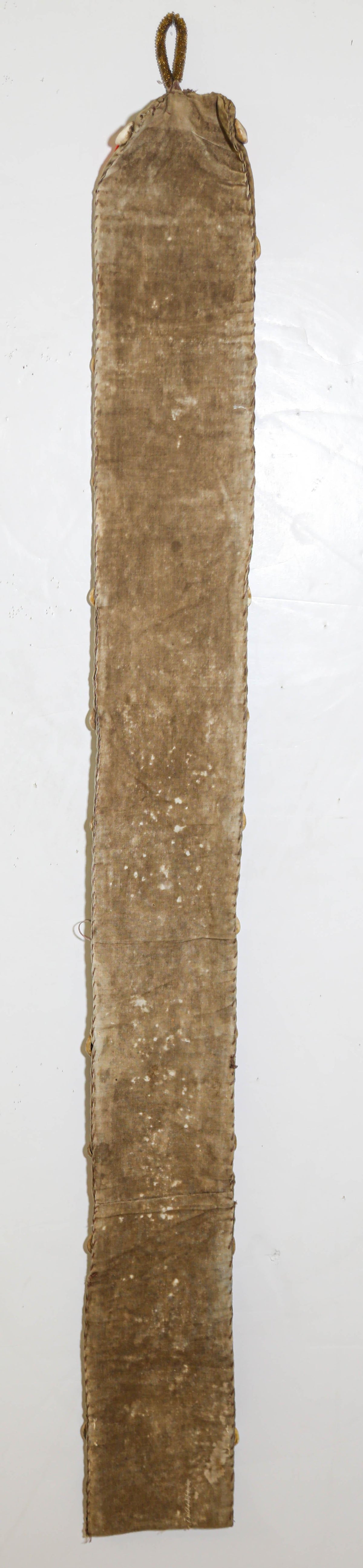 African Yoruba Diviner's Red Beaded Panel Sash 1950 — additional view 13