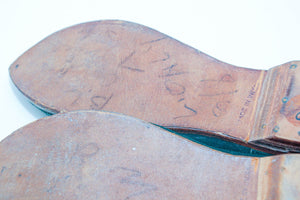 Moorish Mughal style Curled Toe Black Leather Shoes from Tony Duquette Estate