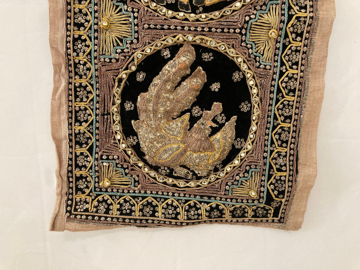Vintage Burmese Kalaga Tapestry Embroidered Wall Hanging 1960 — additional view 15