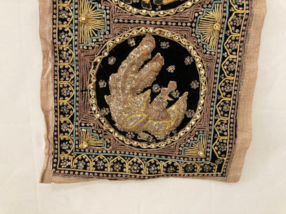 Vintage Burmese Kalaga Tapestry Embroidered Wall Hanging 1960 — additional view 15