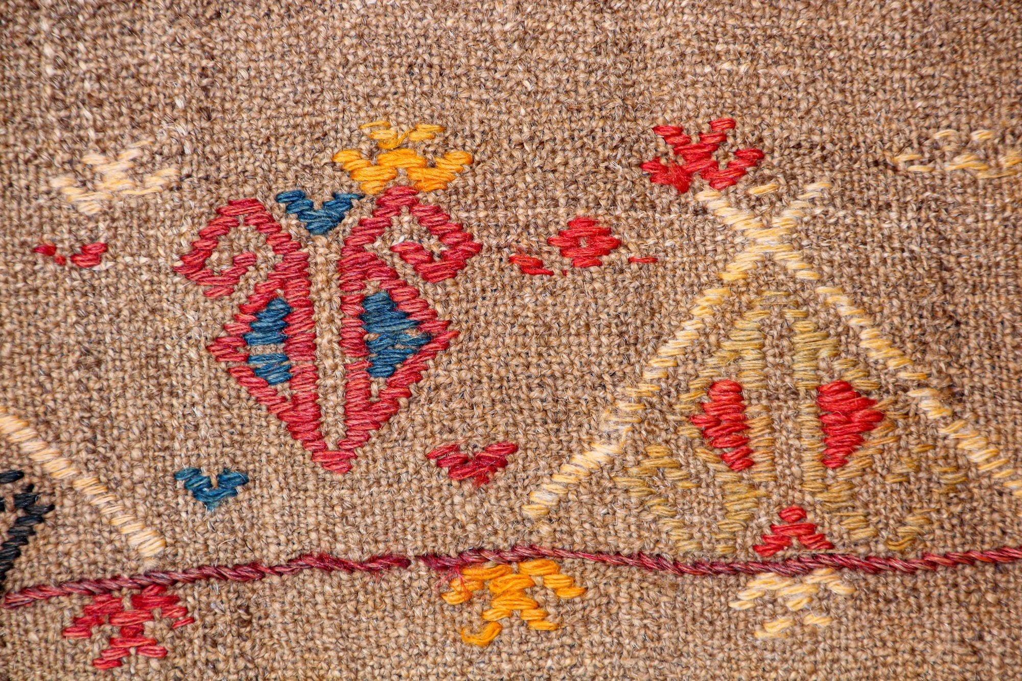 Vintage Moroccan Berber Pillow Hand-woven Rug Pillow