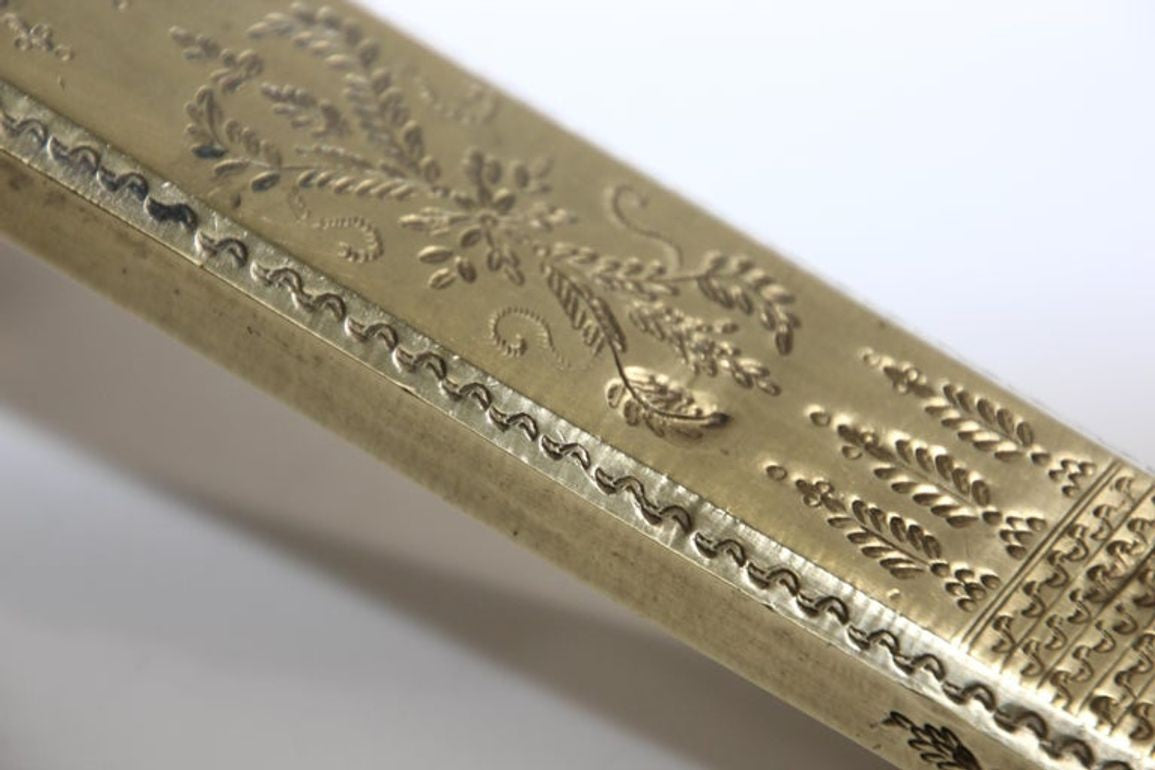 Antique Egyptian Brass Inkwell Qalamdan