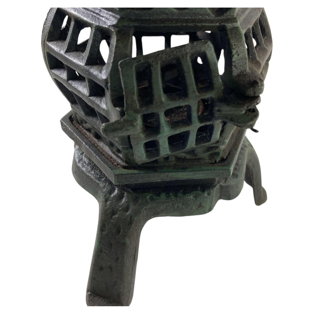 1940s Japanese Iron Pagoda Candle Lantern, Hand-Crafted Japonisme — Japan