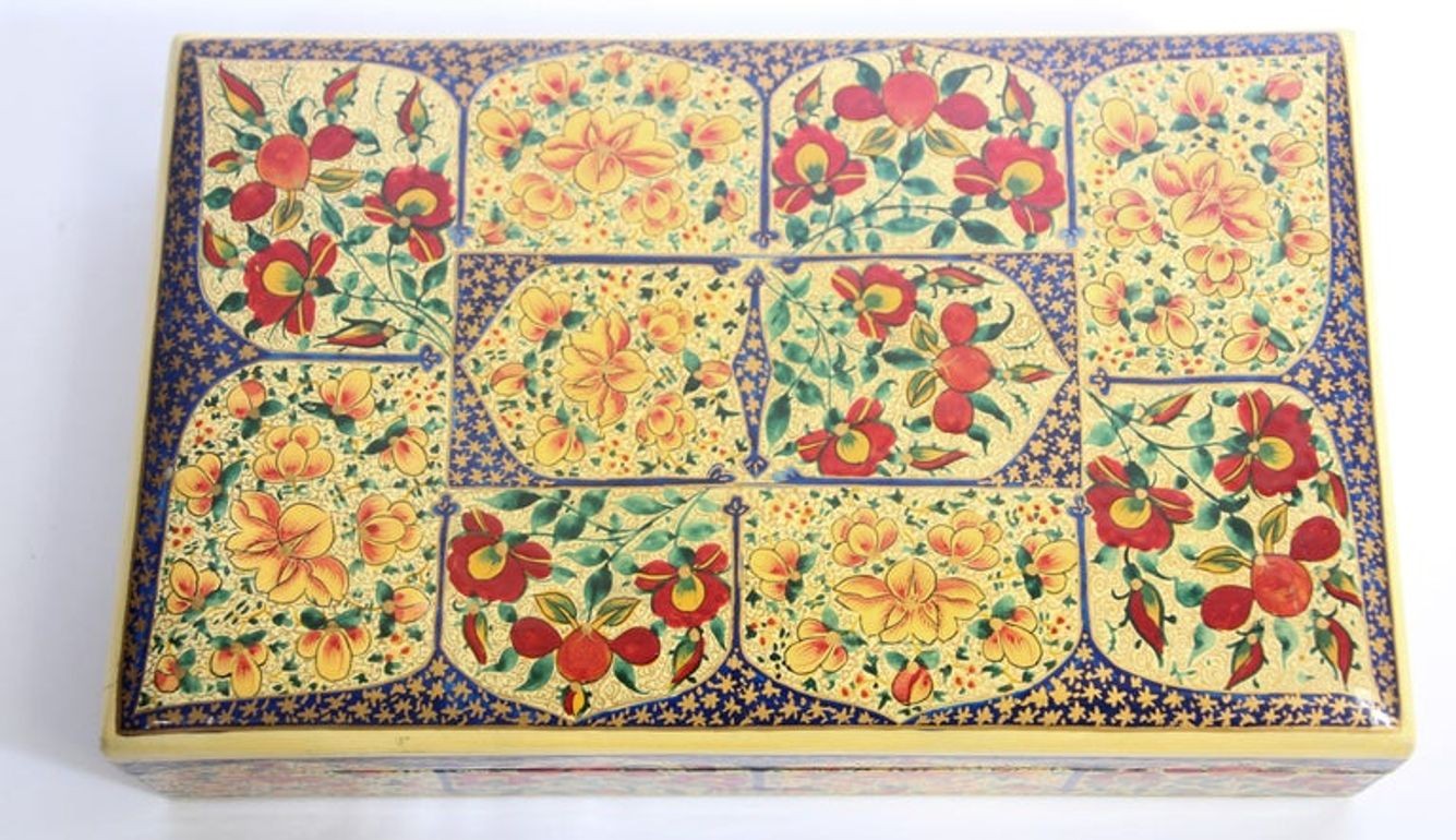 Hand Painted Rajasthani Lacquer Decorative Box