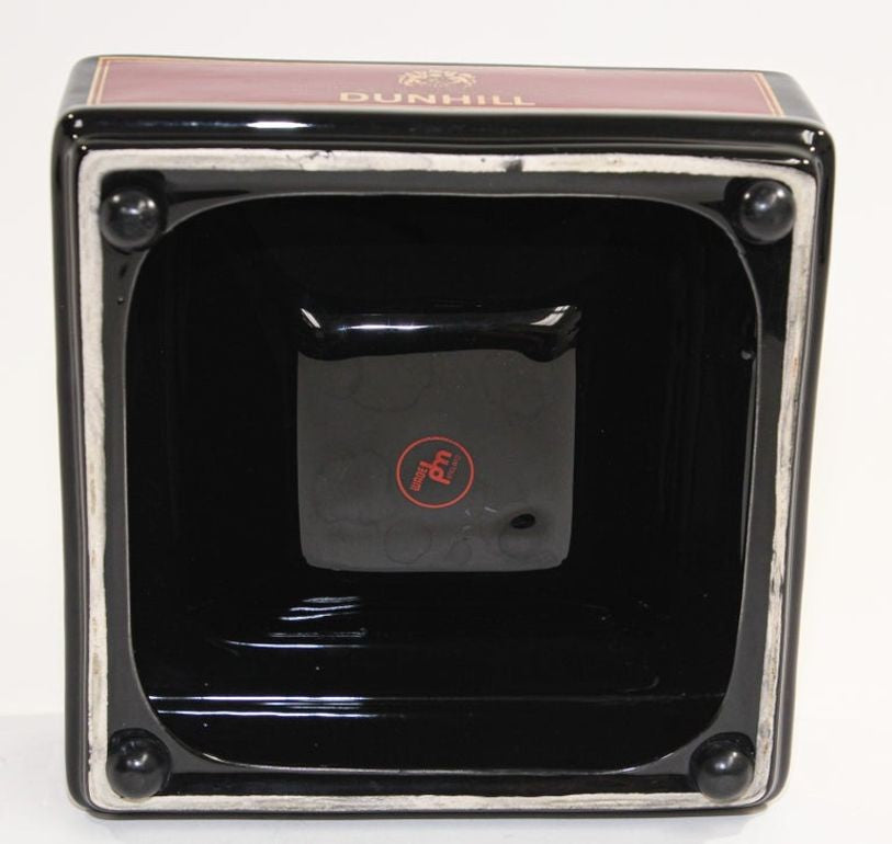 Dunhill Cigar Ashtray Catchall England Black and Red Collectible 1970