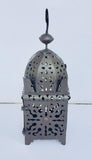 Moroccan Hurricane Metal Candle Lantern Indoor or Outdoor