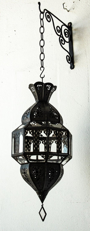 Handcrafted Moorish Glass Lantern Octagonal Shape
