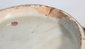 Antique Moroccan Ceramic Glazed Bowl Handcrafted in Fez Meknes Jobbana 1900