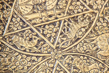 Large Antique Decorative Indo-Persian Mughal Hammered Brass Tray 19th c.