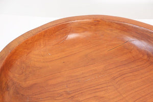 Large Vintage Hand Hewn Organic Teak Bowl