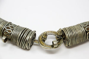 Traditional Silver Torque Necklace Chocker from Rajasthan India