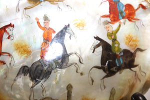 Middle Eastern Miniature Painting on Shell