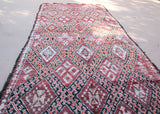 1960s Moroccan Berber Rug Pink Vintage Rehmana Marrakech Carpet