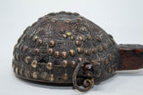 Antique African Moroccan Tribal Carved Wood Flask 19th C.