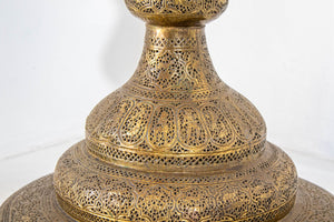 Antique 19th Century Brass Islamic Middle Eastern Persian Floor Lamp