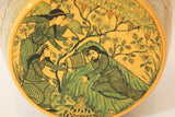 Islamic Kashmir Hand Painted Paper Mache Tea Caddy Storage Box 1950s