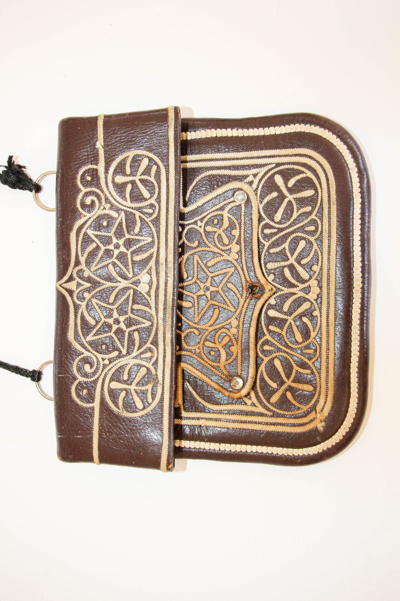 hand tooled leather book cover