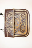 Collectible Vintage Hand-tooled Leather African Berber Tribal Moroccan Bag 1960's