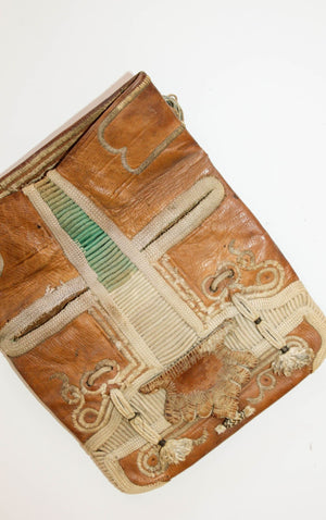 Leather African Tribal Moroccan Shoulder Bag