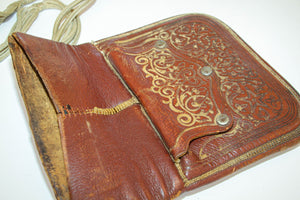 African Leather Tribal Shoulder Bag