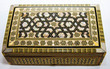 Middle Eastern Moorish Mother of Pearl Inlaid Marquetry Jewelry Box
