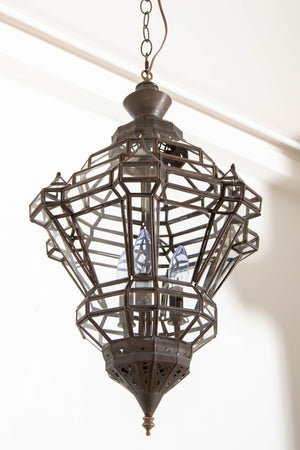 Moroccan Clear Glass Lantern Moorish Granada Spanish Style