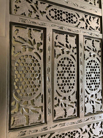 Hand-Carved Indo-Portuguese Moorish Queen Four-Poster Bed, India, 2000