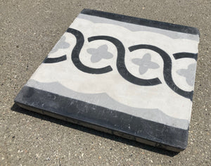 Moroccan Encaustic Cement Tile Sample with Modern Design