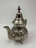 Vintage Moroccan Metal Silver Plated Tea Pot